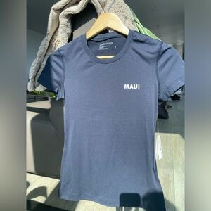 James Perse Navy Blue MAUI UV Protected Shirt